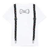 STELLA McCARTNEY t-shirt girocollo tinta unita con stampa Bianco per Bambino TV8T11 BIANCO STELLA McCARTNEY 