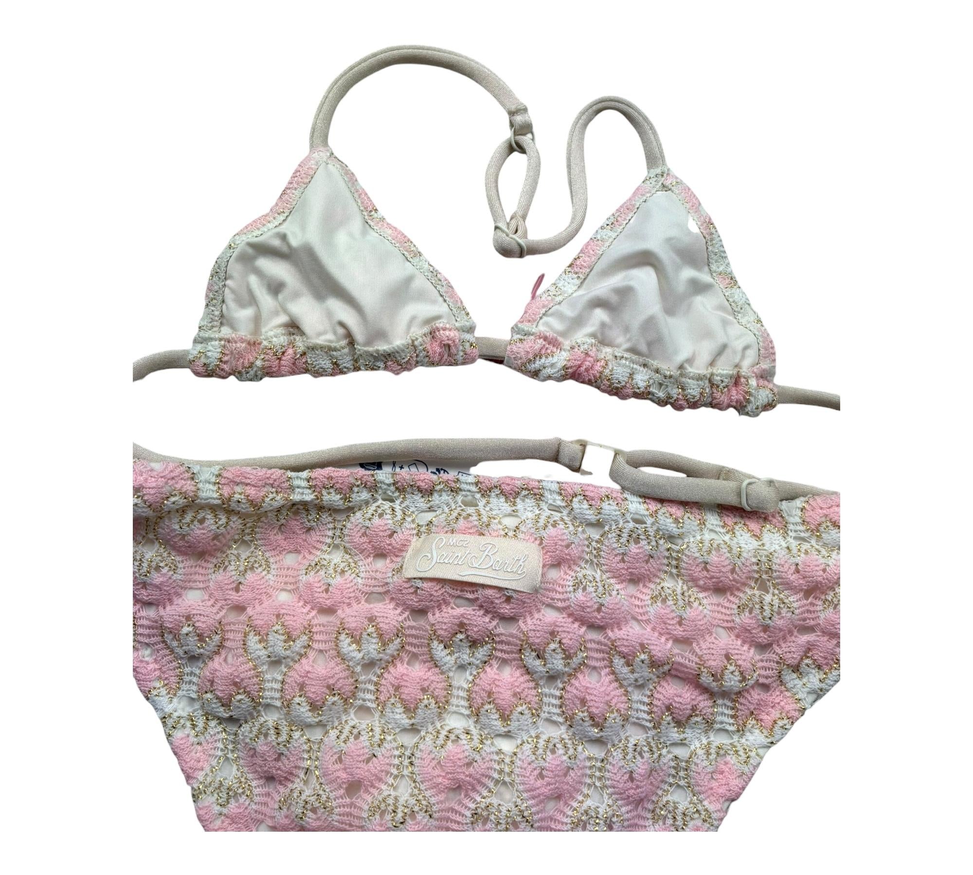 Saint Barth Costume 2 Pezzi Triangolo-Mutandina per Bambina RACHEL ROSA SAINT BARTH 