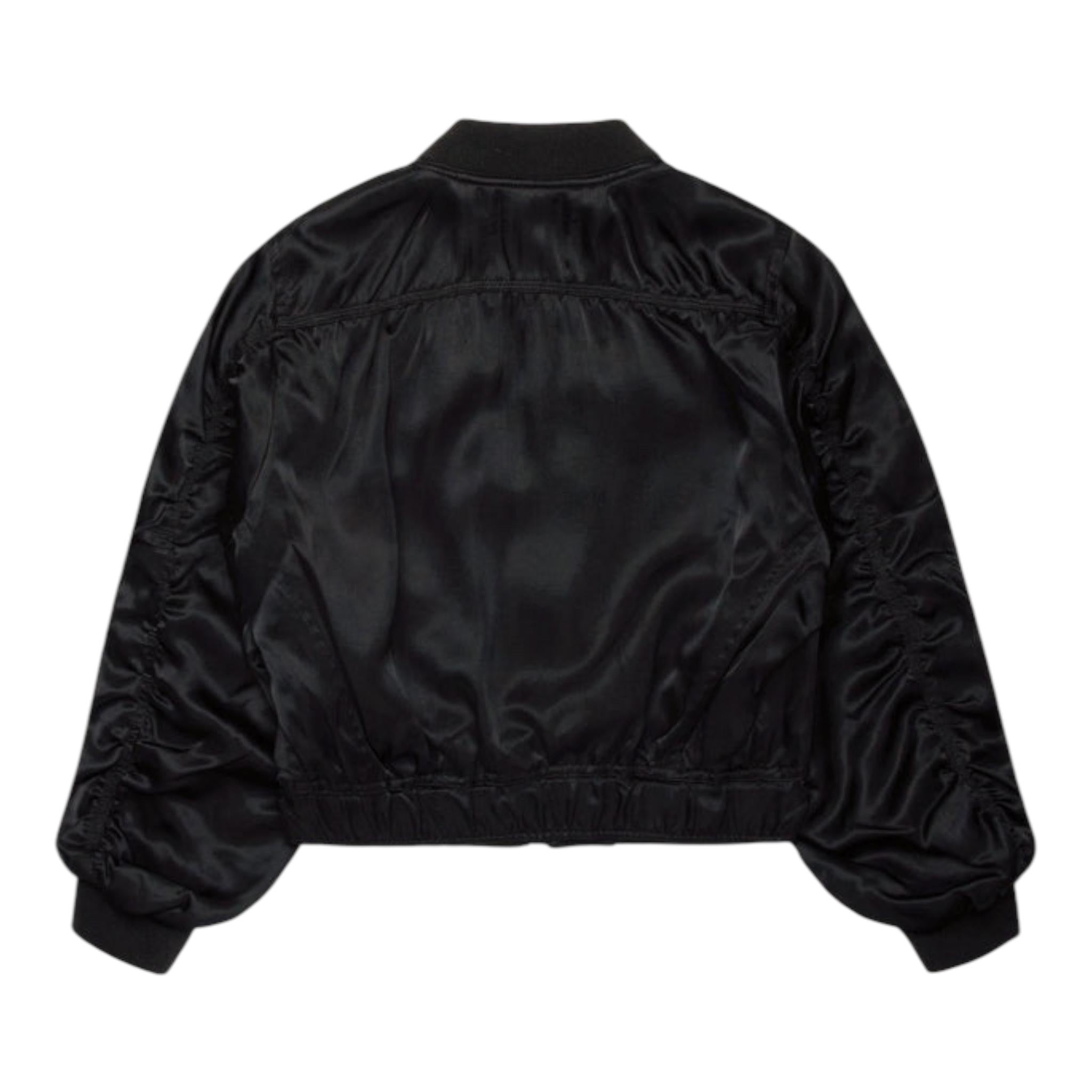 DIESEL felpa tinta unita con zip Nero per Bambina J01950 NERO DIESEL 