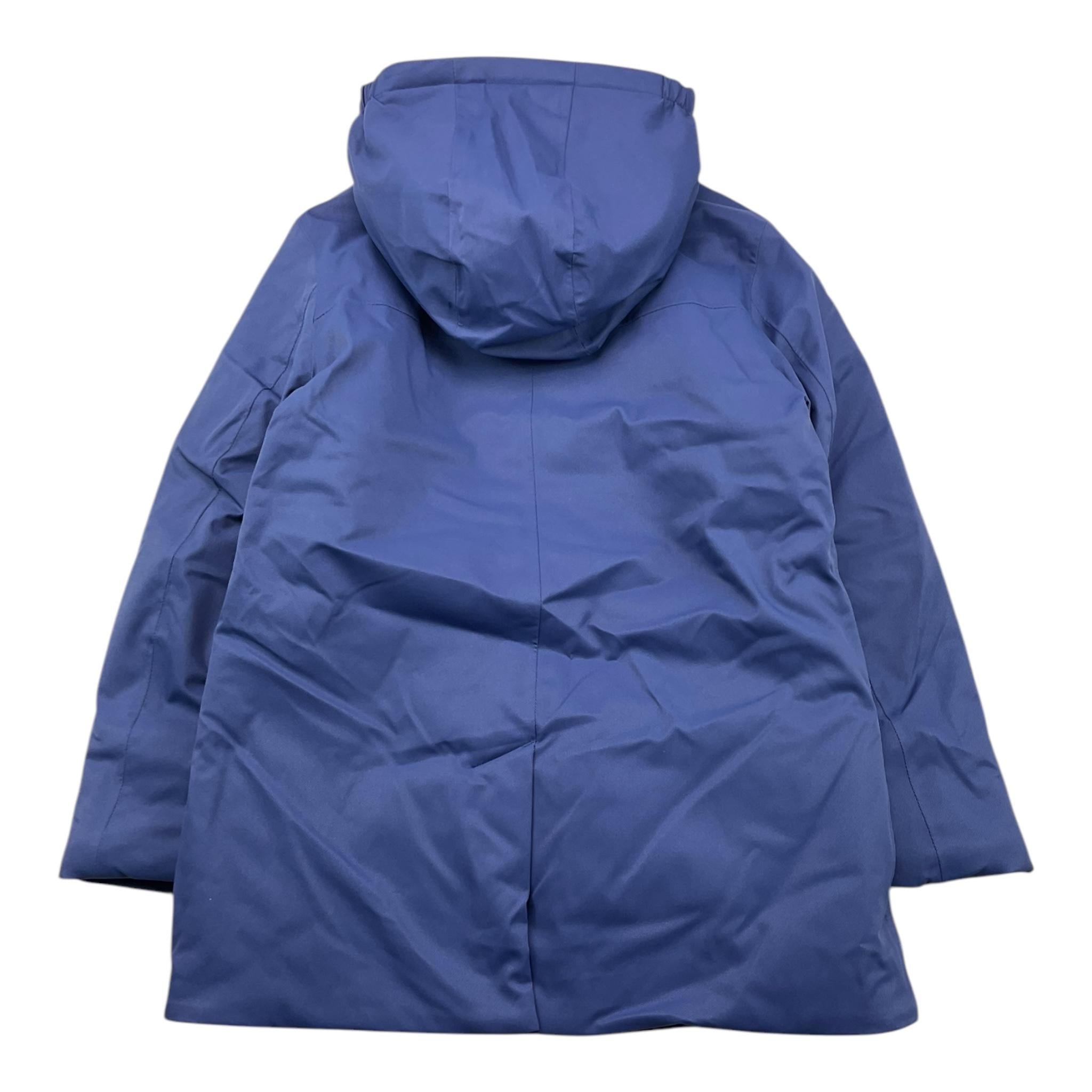 K-WAY giubbino tinta unita modello lungo con cappuccio Blu per Bambino K1128HWX BLU K-WAY 