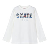 MAYORAL shirt girocollo tinta unita con stampa in contrasto Bianco per Bambino 4050 BIANCO MAYORAL 