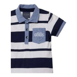 Guess Complet 2 Pezzi Polo-Bermuda Bicolore per Neonato N3RI24K9NA3 BIANCO/BLU GUESS 