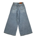 Ermanno Scervino Jeans Tinta Unita Modello Palazzo per Bambina SFPA038 BLU ERMANNO SCERVINO 