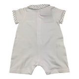 La Stupenderia Pagliaccetto Mezza Manica Tinta Unita Con Colletto Bianco Per Neonato TBTT77N01 BIANCO LA STUPENDERIA 