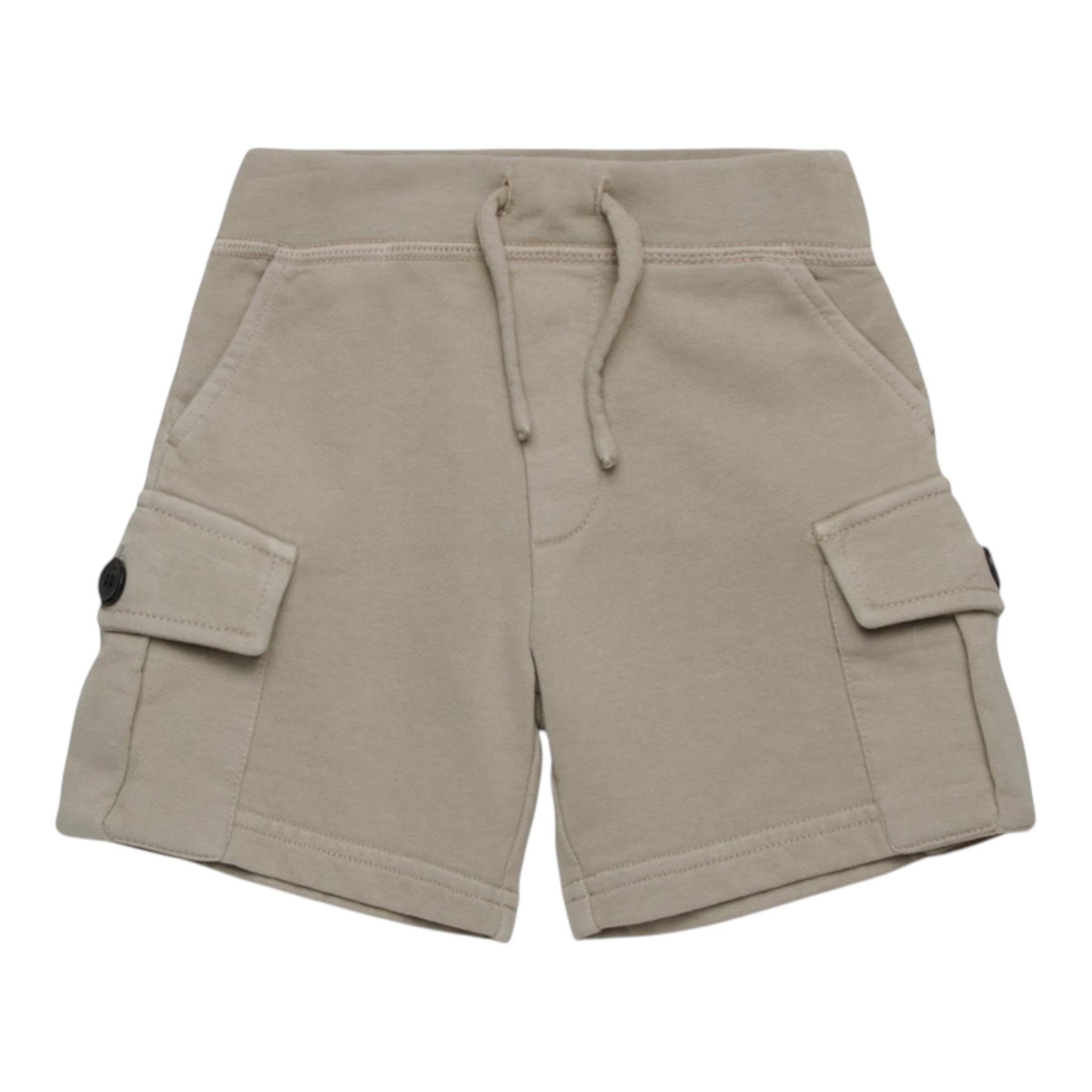 Dsquared2 Bermuda tinta unita con Elastico In Vita Beige per Neonato DQ2872 BEIGE DSQUARED2 