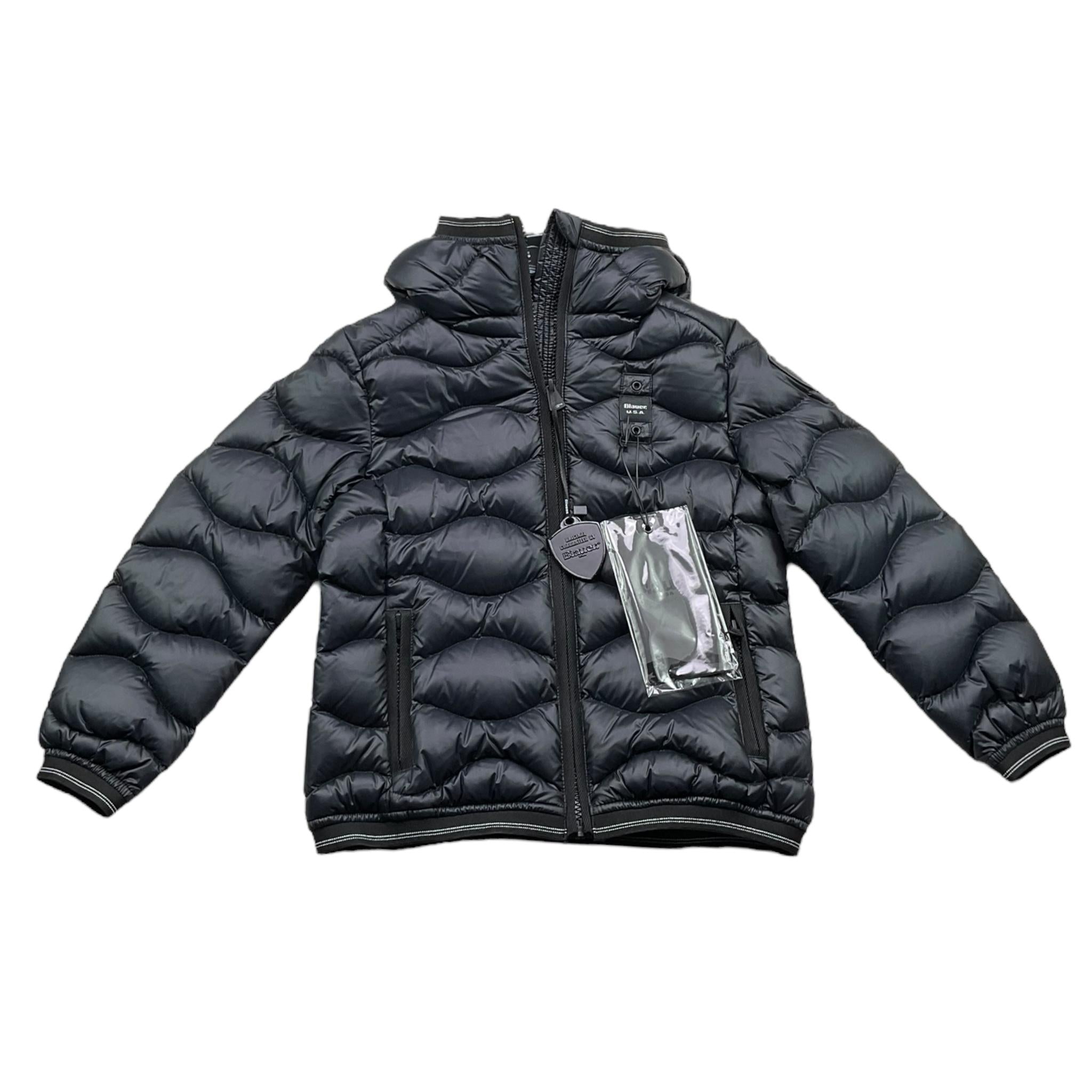 BLAUER giubbino tinta unita con cappuccio Nero per Bambino 24WBLGC03078 NERO BLAUER 