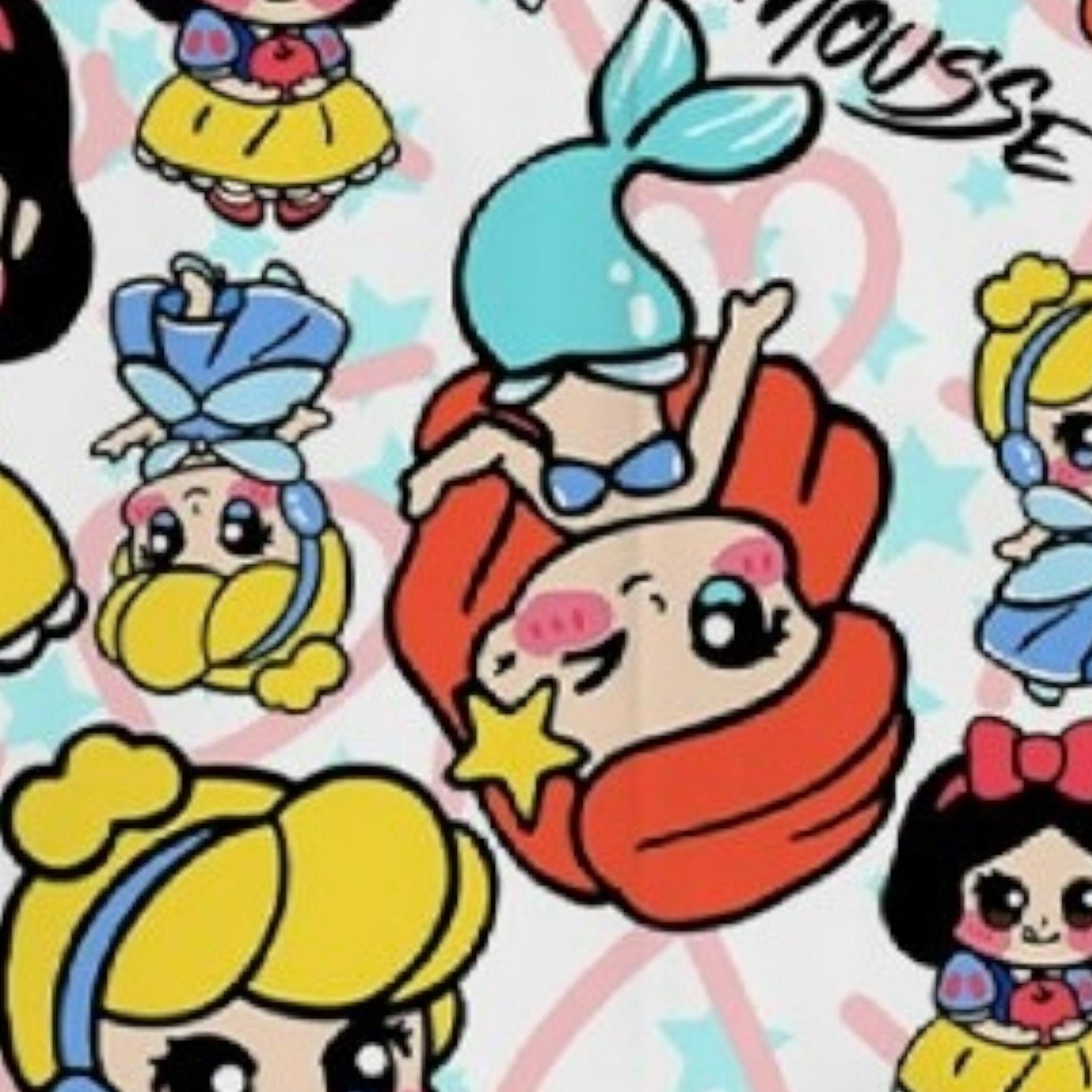 Mousse Short Tinta Unita con Fantasia per Bambina LOVEPRINCESS BIANCO MOUSSE 