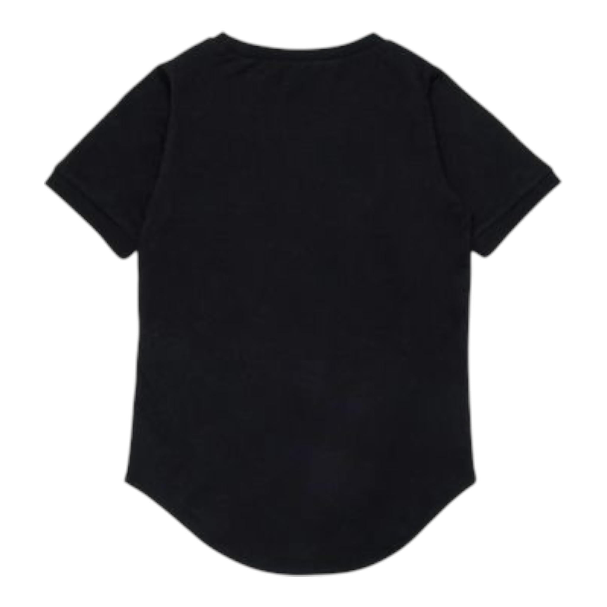 N°21 T-Shirt Girocollo Tinta Unita con Stampa per Bambina N2101Z NERO N°21 