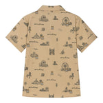 Moschino Camicia Mezza Manica con Stampa per Bambino HMC01G BEIGE MOSCHINO 