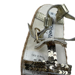 Simonetta Sandalo Tinta Unita con Paillettes per Neonata SDMS ORO SIMONETTA 