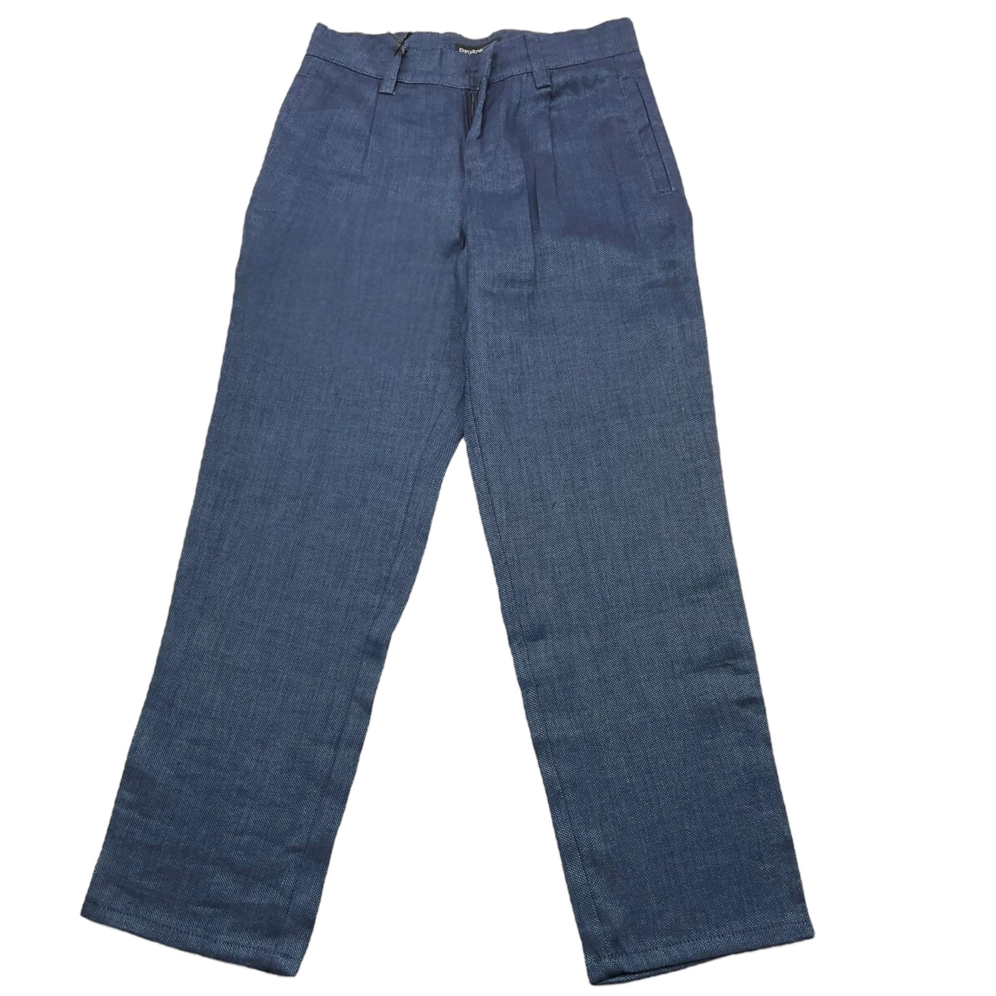 Emporio Armani Pantalone Tinta Unita con Girovita Regolabile per Bambino 3D4PIJH BLU EMPORIO ARMANI 