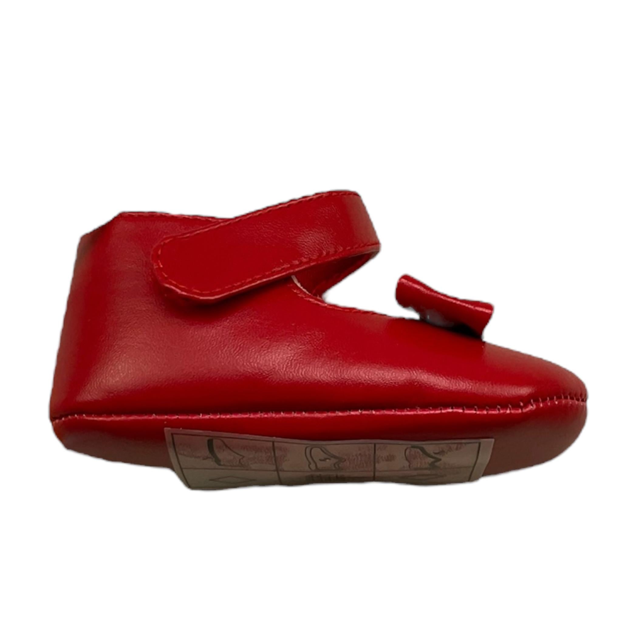 MINI BANDA ballerine tinta unita con fiocco Rosso per Neonata 3A365 ROSSO MINI BANDA 