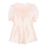 Elisabetta Franchi tuta intera tinta unita con trasparenze per Bambina EFPA286 ROSA ELISABETTA FRANCHI 