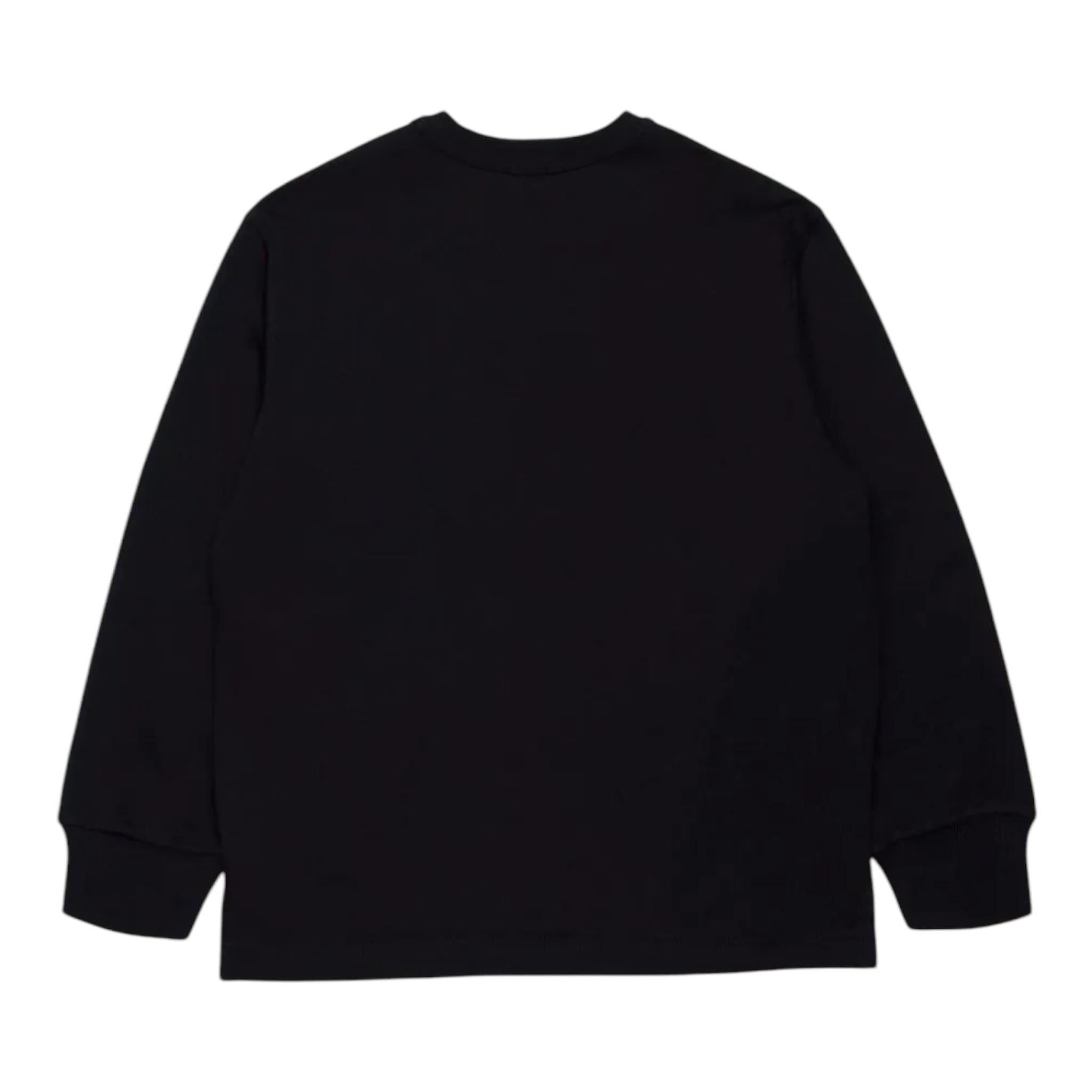 DIESEL felpa chiusa girocollo tinta unita con logo Nero per Bambino J02024 NERO DIESEL 
