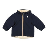 K-WAY giubbino reversibile con zip e cappucciobicolore Blu/beige per Neonato K7132PWM BLU/BEIGE K-WAY 