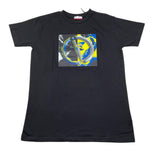 Cesare Paciotti T-Shirt Tinta Unita Girocollo con Stampa per Bambino TSP5107J NERO CESARE PACIOTTI 