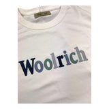 Woolrich T-Shirt Girocollo Tinta Unita con Logo per Bambino CFWKTE0142 PANNA WOOLRICH 