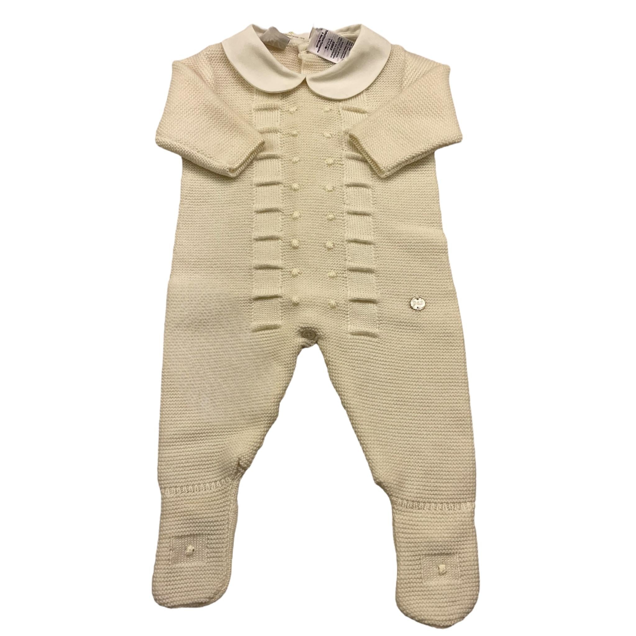 PAZ RODRIGUEZ tutina manica lunga tinta unita  Panna per Neonato 005111070 PANNA PAZ RODRIGUEZ 