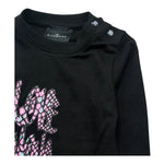 John Richmond Shirt Girocollo Tinta Unita con Logo per Neonata RIP26048TS NERO JOHN RICHMOND 