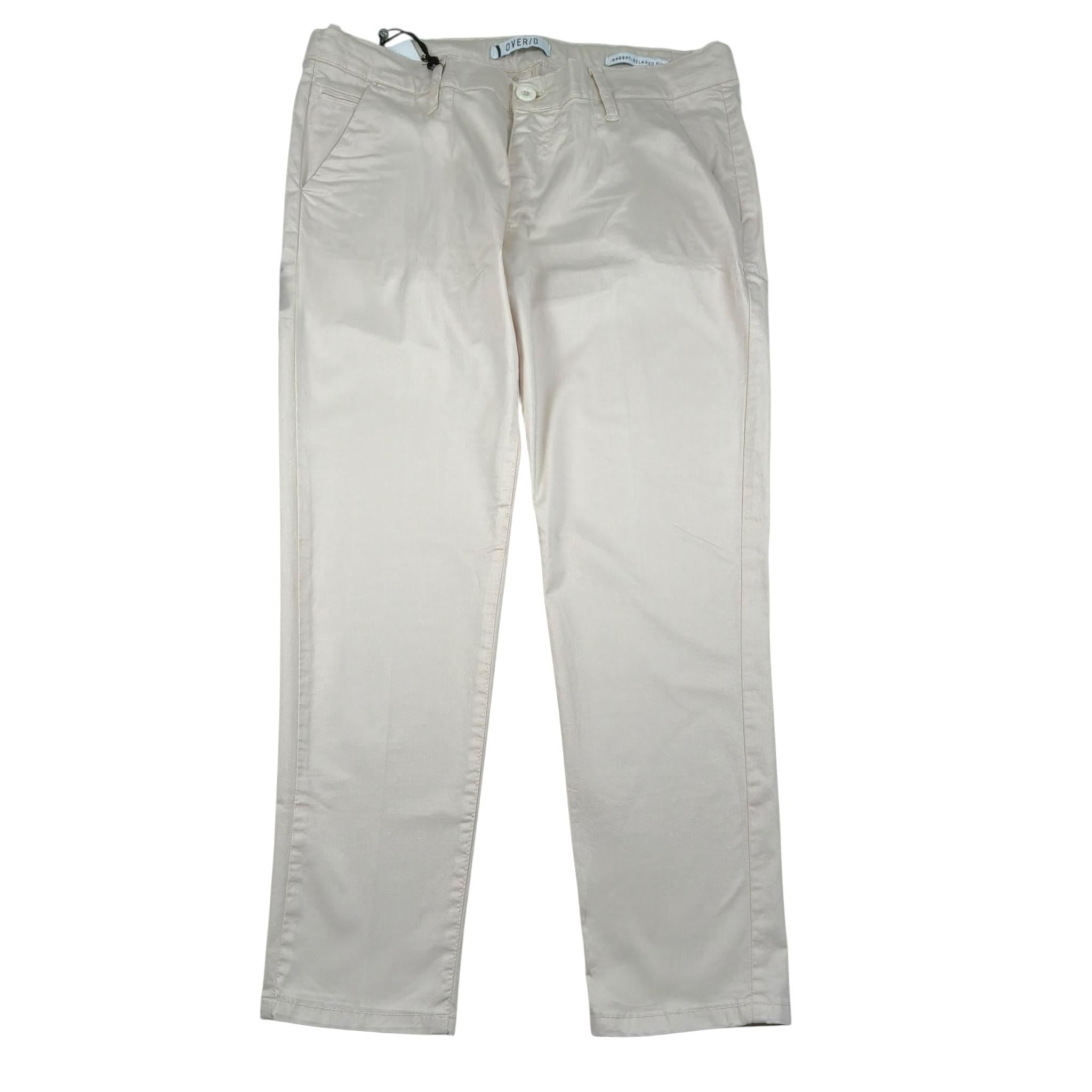 Over-D Pantalone Tinta Unita con Girovita Regolabile per Bambino OK283PN BEIGE OVER-D 