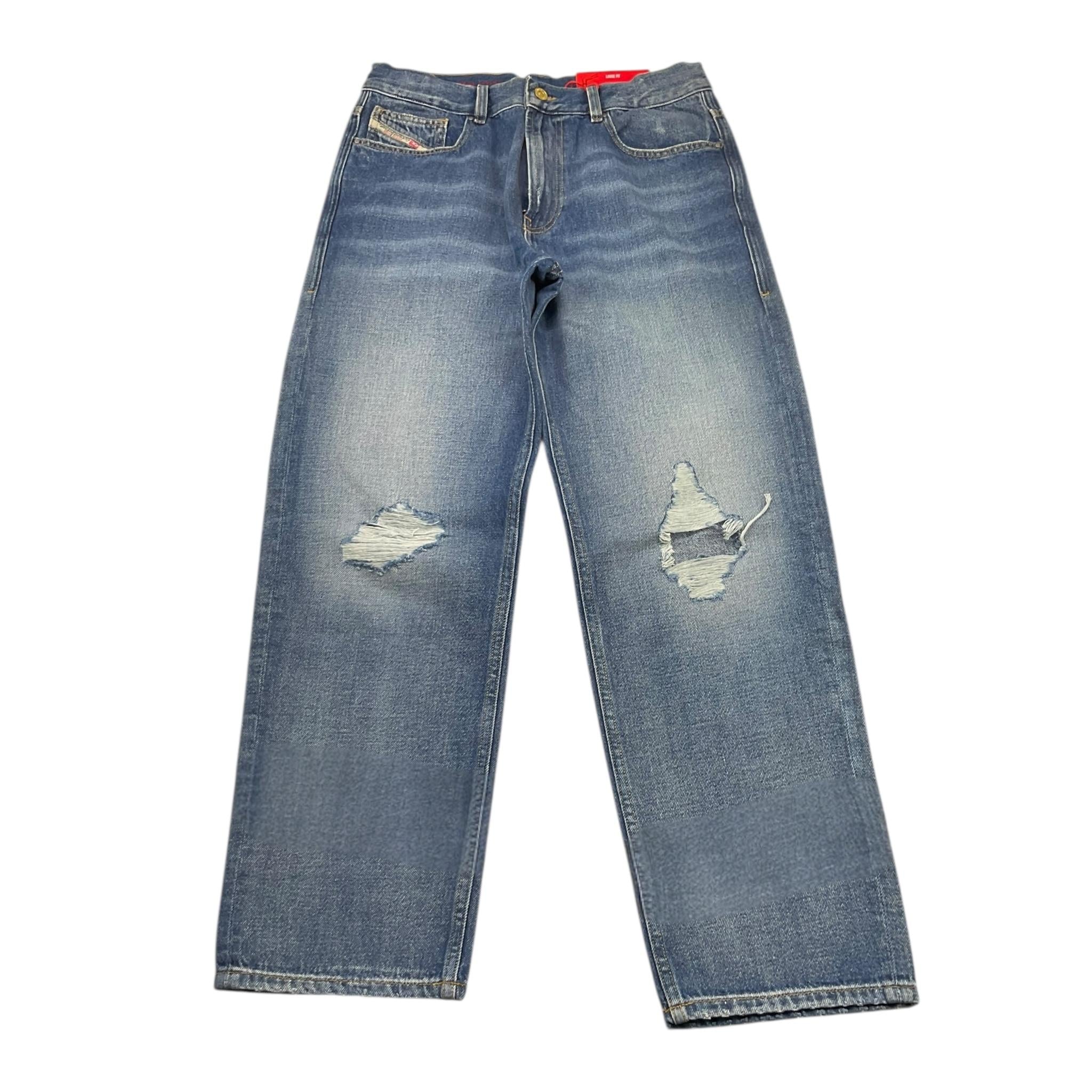 DIESEL jeans tinta unita con girovita regolabile Blu per Bambino J00808X BLU DIESEL 
