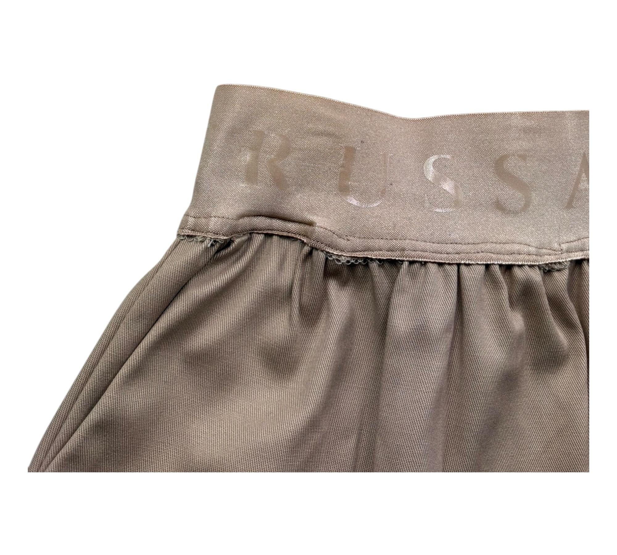 Trussardi Gonna Tinta Unita con Elastico In Vita per Neonata TIP26115G FANGO TRUSSARDI 