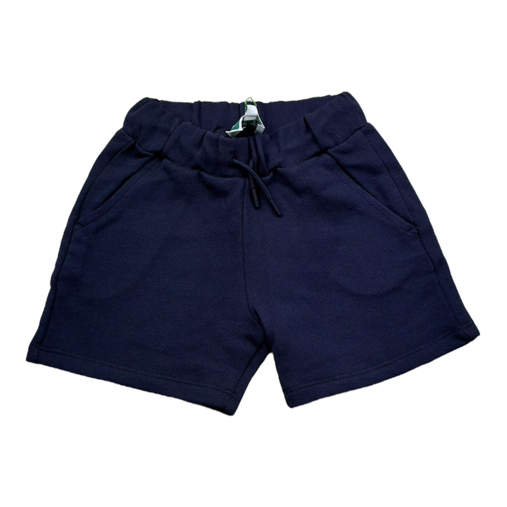 Kenzo Bermuda Felpa Tinta Unita con Logo per Bambino K60969 BLU KENZO 