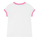 Ralph Lauren T-Shirt Girocollo Tinta Unita con Stampa per Bambina 313965017002 BIANCO RALPH LAUREN 