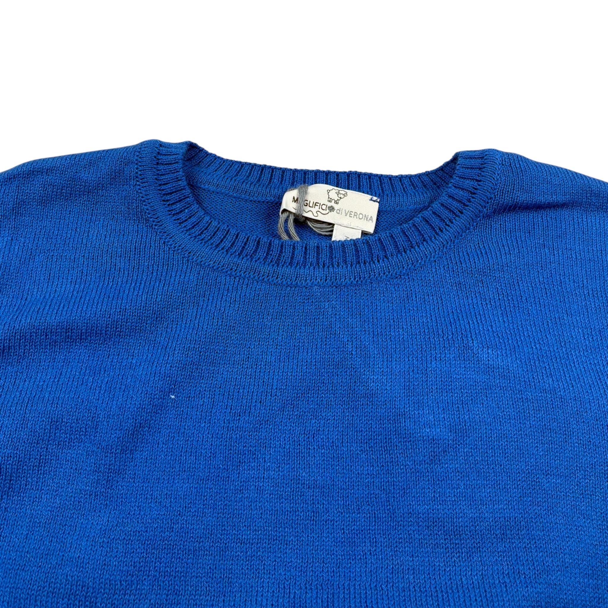 Magnificio di Verona Maglia Girocollo tinta unita Cobalto per Bambino 015124 COBALTO MAGNIFICIO DI VERONA 