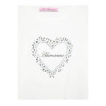 MISS BLUMARINE shirt girocollo tinta unita con stampa brillantinata Bianco per Bambina IF4127 BIANCO MISS BLUMARINE 