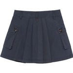 Max&Co. Gonna Tinta Unita con Tasche per Bambina MX0132X BLU MAX&Co. 