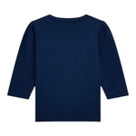 GUESS shirt girocollo tinta unita con stampa Blu per Neonata K4YI25K6YW4 BLU GUESS 