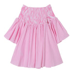 Twinset Abito Tinta Unita con Fantasia A Righe per Bambina 241GJ2211 ROSA TWINSET 