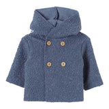 TEDDY E MINOU cardigan tinta unita con cappuccio  Blu per Bambino I24CN016PE027 BLU TEDDY E MINOU 
