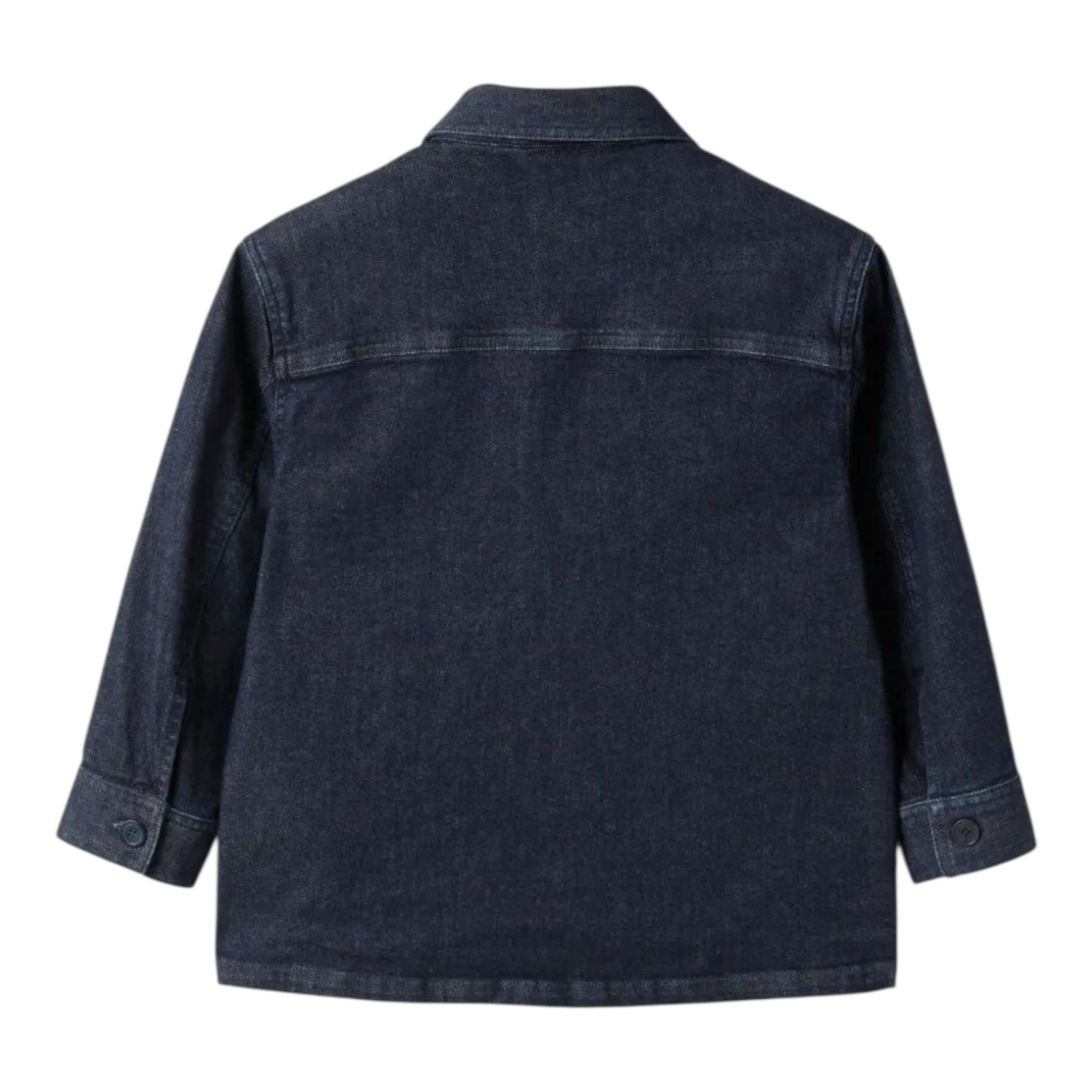 Il Gufo Giacca Tinta Unita In Denim per Bambino P25GR176J0034 BLU IL GUFO 