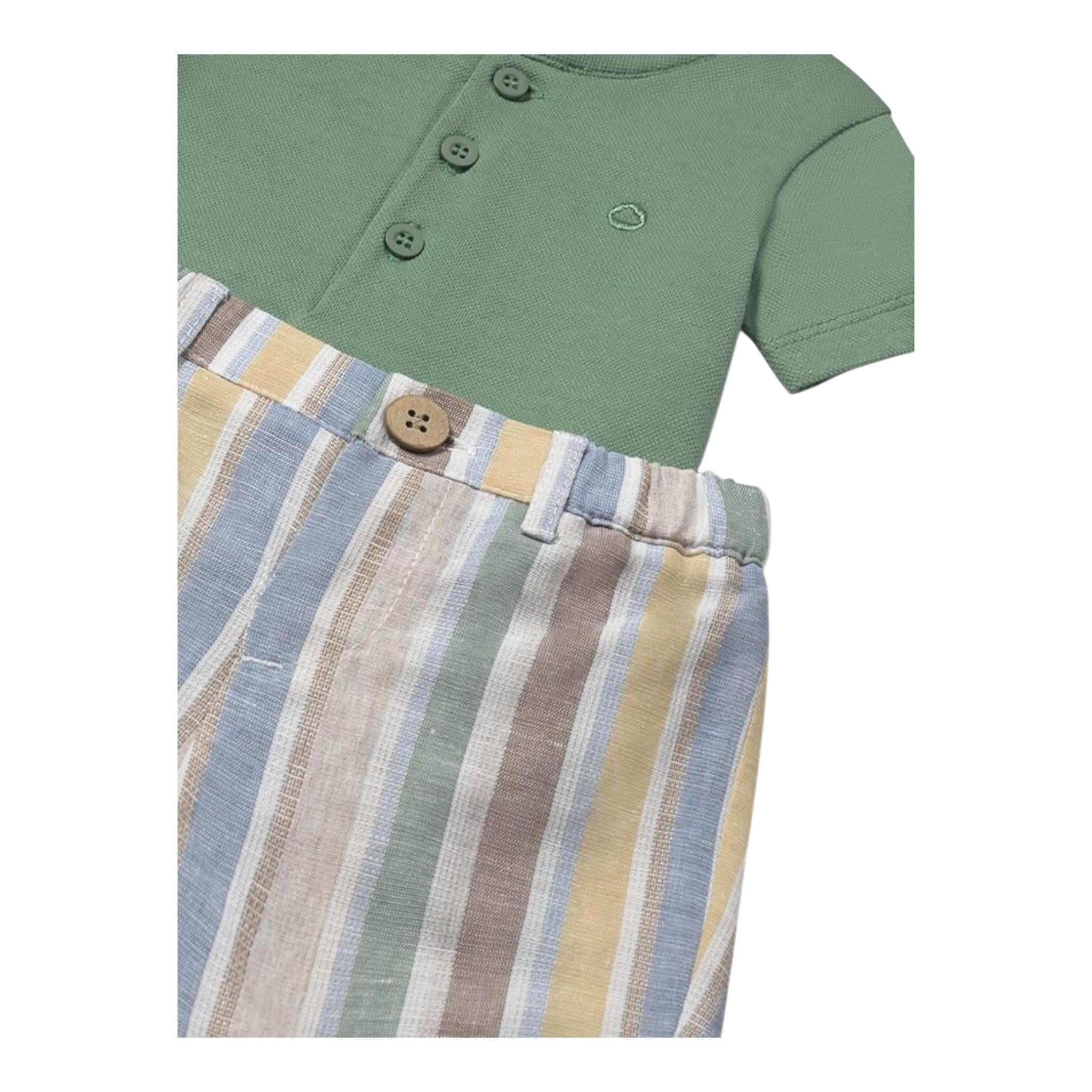 Mayoral Completo 2 Pezzi T-Shirt-Bermuda per Neonato 1217 VERDE MAYORAL 