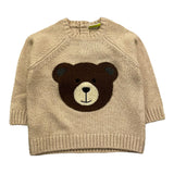 LOSAN maglia gircoll tinta unita con stampa Beige per Neonato LBBAP02022 BEIGE LOSAN 