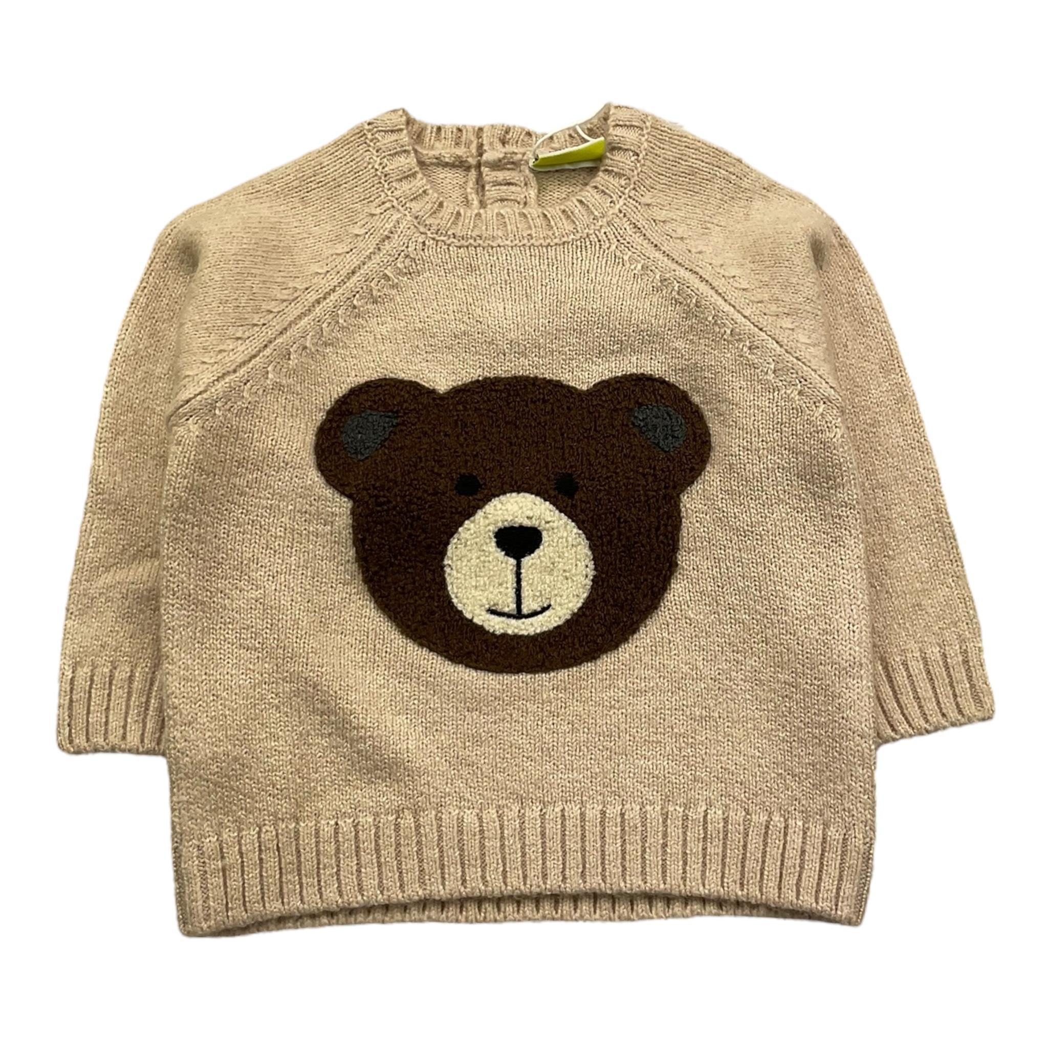 LOSAN maglia gircoll tinta unita con stampa Beige per Neonato LBBAP02022 BEIGE LOSAN 