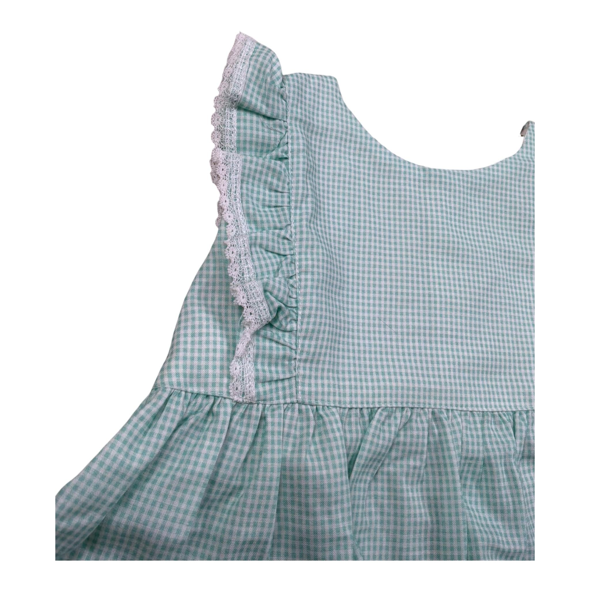 Wedoble Camicia Giromanica Fantasia Quadretti per Neonata V2505720X VERDE ACQUA WEDOBLE 