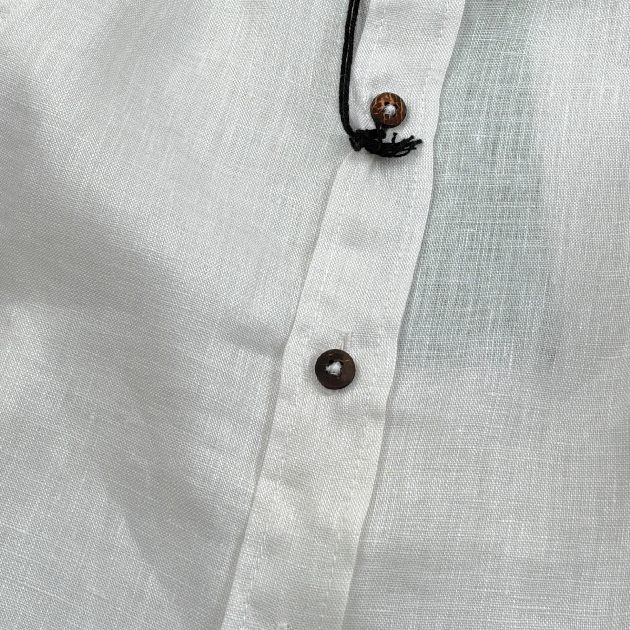 Never Too Camicia tinta unita con Colletto Coreano Panna per Neonato NT1232N PANNA NEVER TOO 