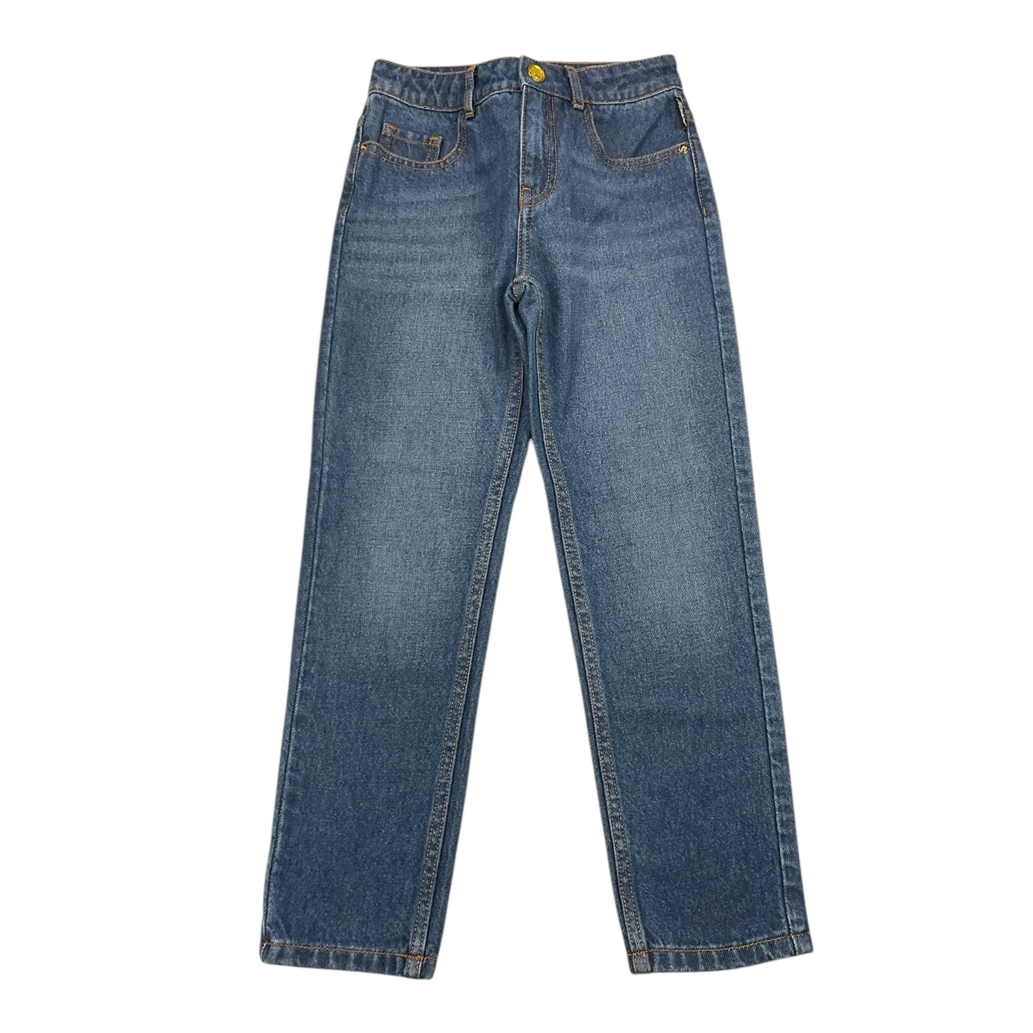 MOSCHINO jeans  tinta unita con girovita regolabile Blu per Bambina HDP06L BLU MOSCHINO 