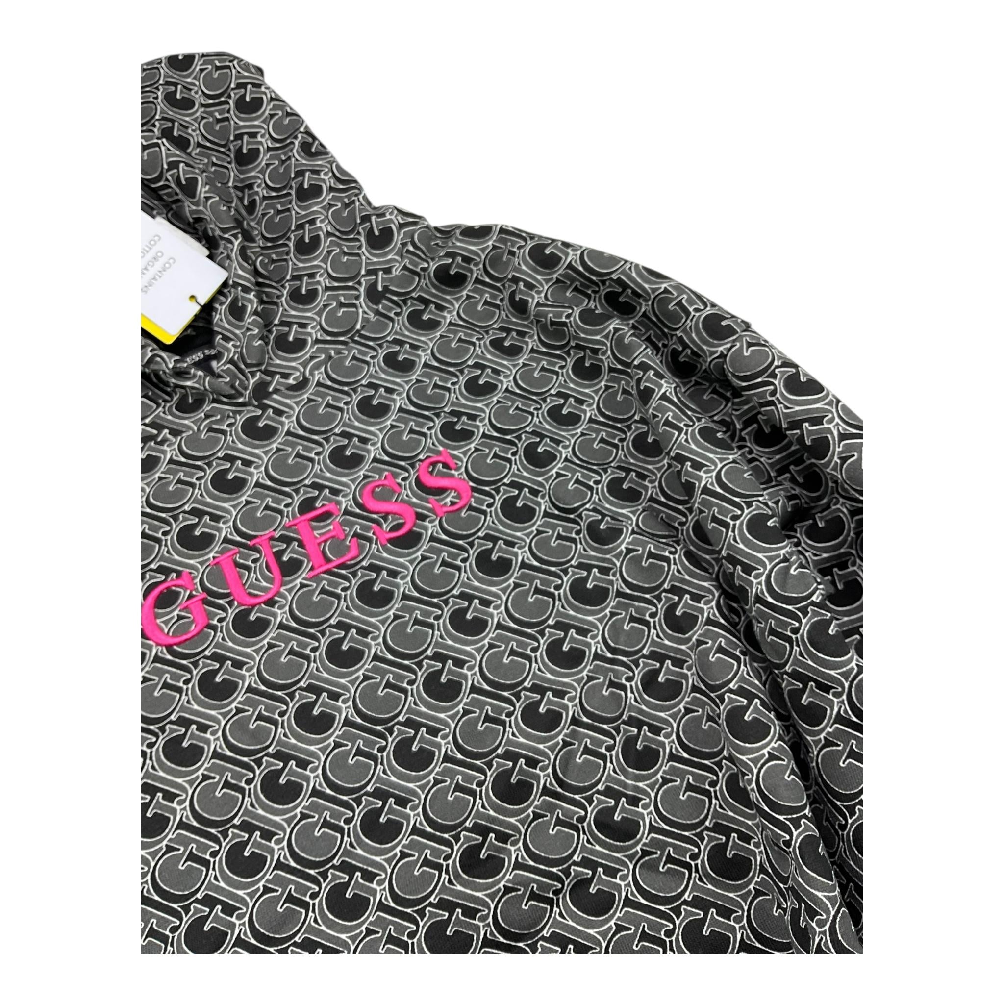 GUESS felpa chiusa con cappuccio stampe logo Nero per Bambina J4YQ00KA6R4 NERO GUESS 