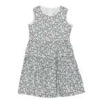 Il Gufo Abito Giromanica Tinta Unita con Stampa Floreale per Bambina P25VA319C4138J GRIGIO IL GUFO 