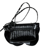 John Richmond Borsa Tinta Unita Lucida per Bambina RGP26170BO NERO JOHN RICHMOND 