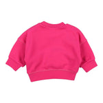 DSQUARED2 felpa chiusa girocollo tinta unita Fuxia per Neonata DQ1799 FUXIA DSQUARED2 