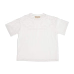 Elisabetta Franchi T-Shirt Girocollo Tinta Unita con Logo per Bambina EFTS236X BIANCO ELISABETTA FRANCHI 