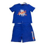 Daniele Alessandrini Completo Tinta Unita T-Shirt-Bermuda per Neonato 1296K00282 COBALTO DANIELE ALESSANDRINI 