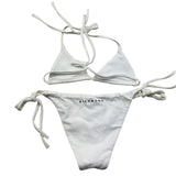 John Richmond Costume 2 Pezzi Triangolo-Mutandina Tinta Unita per Bambina RGP26030CO BIANCO JOHN RICHMOND 