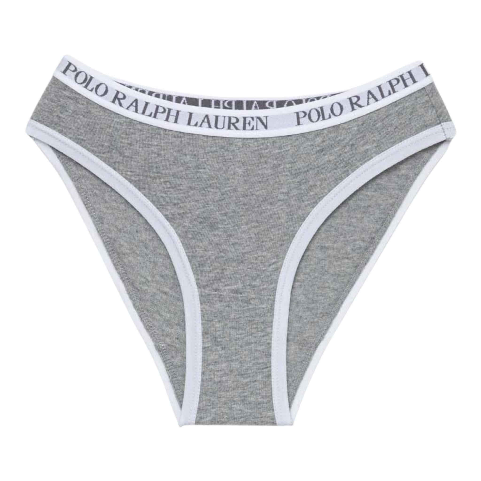 Ralph Lauren Set 3 Slip Tricolore per Bambina 4P5019 GRIGIO RALPH LAUREN 
