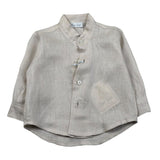 Gugu Gaga Camicia Manica Lunga Tinta Unita Collo Coreano per Neonato GM1007I BEIGE GUGU GAGA 